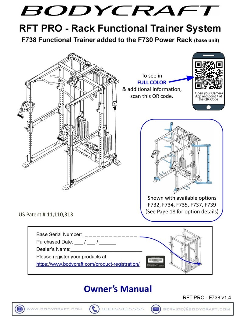 Body Craft RFT PRO owner's manual