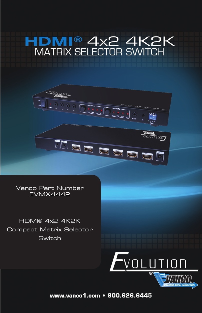 Vanco Evolution EVMX4442 manual