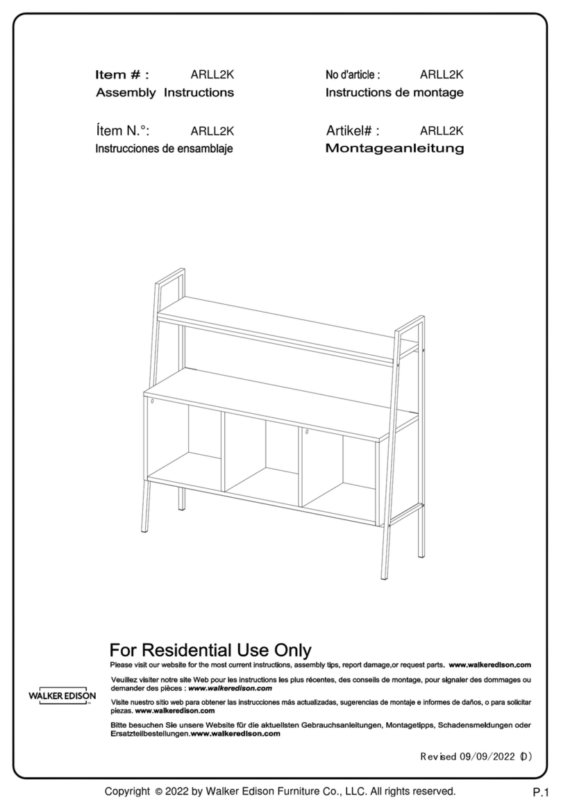 Walker Edison ARLL2K User manual