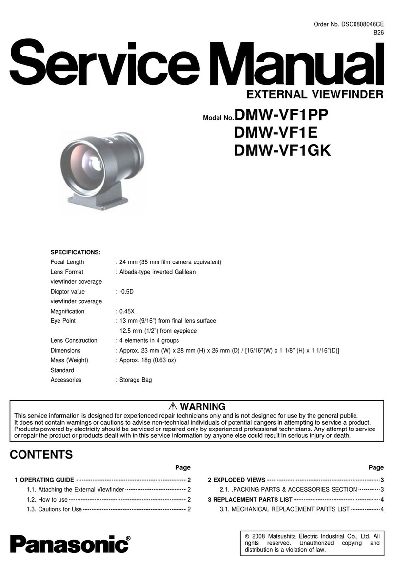 Panasonic DMW-VF1PP Service manual