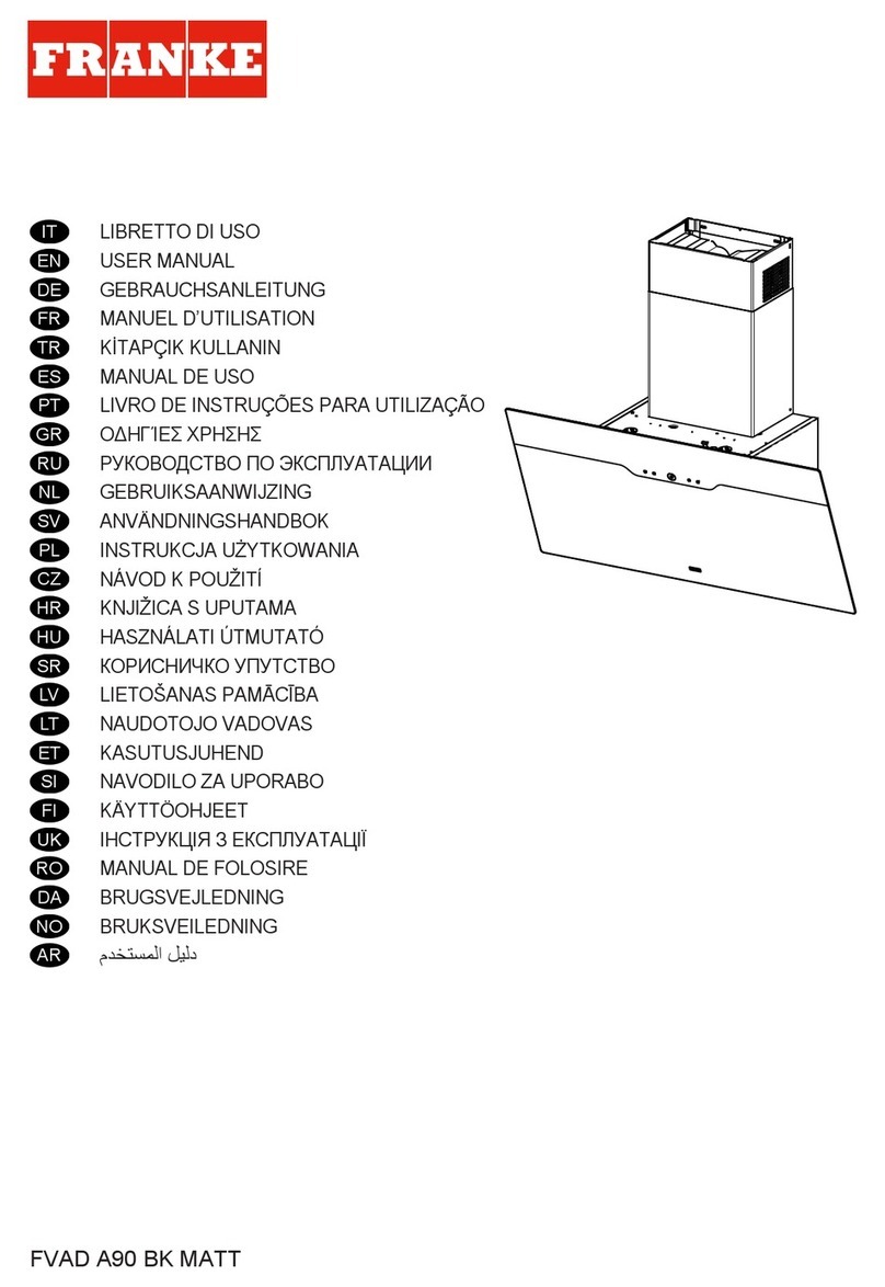 Franke FVAD A90 BK MATT User manual