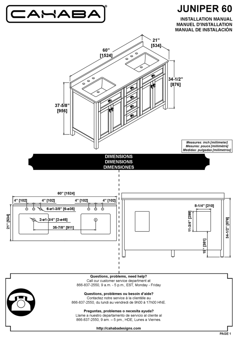 CAHABA JUNIPER 60 User manual
