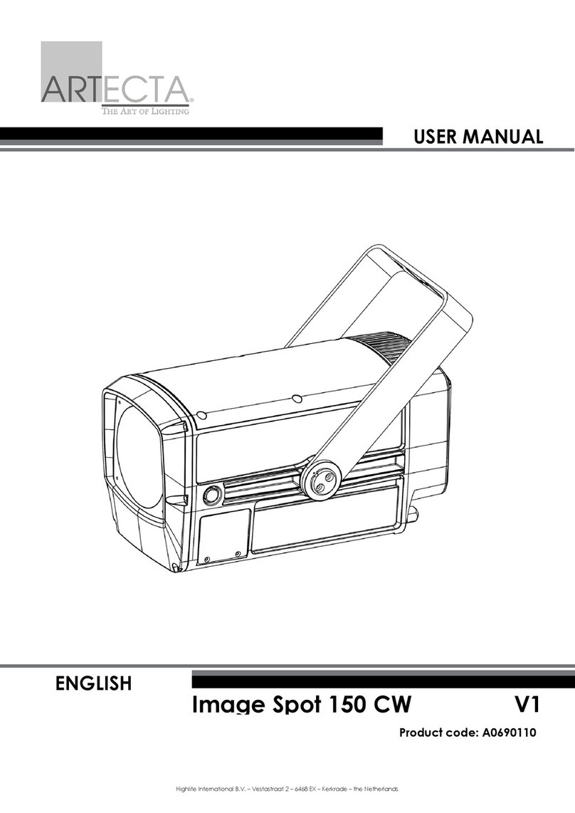 Artecta Image Spot 150 CW user manual