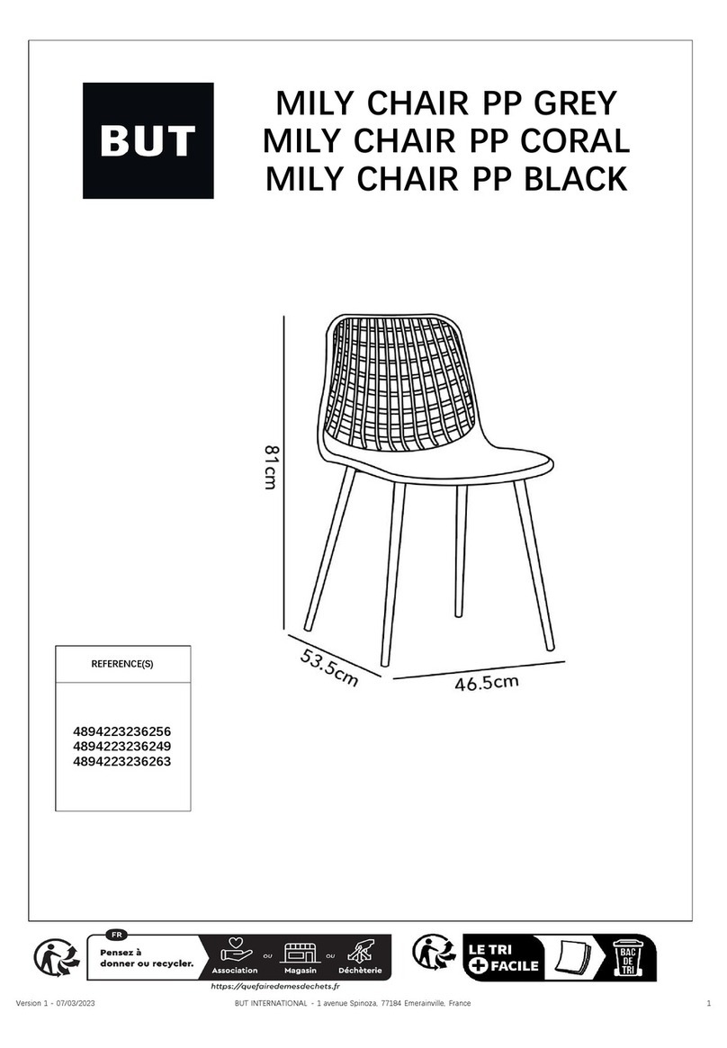 BUT MILY CHAIR PP GREY User manual