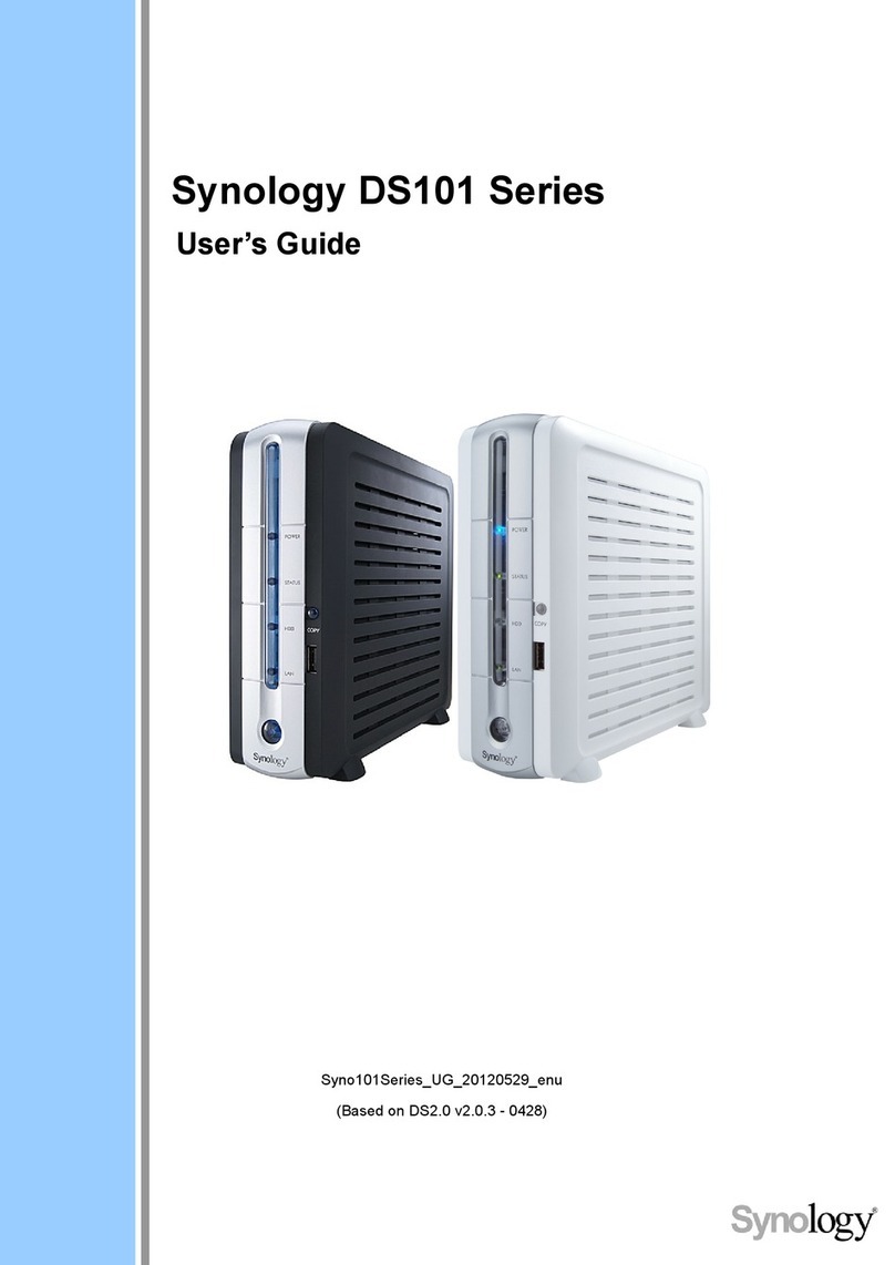 Synology DS101 Series User manual