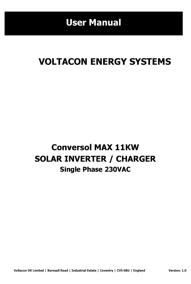 Voltacon Conversol MAX 11KW User manual