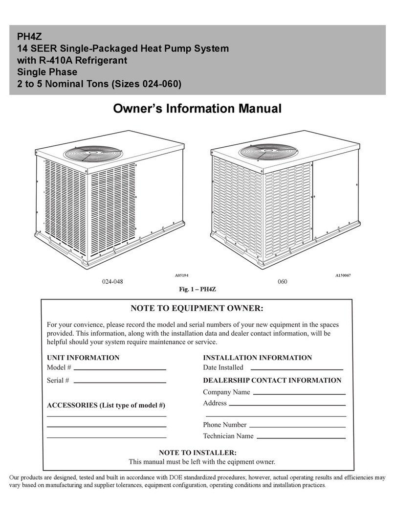 Carrier PH4Z Instruction Manual