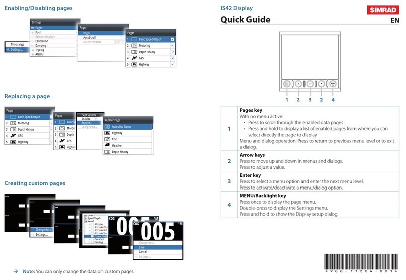 Simrad is42 User manual