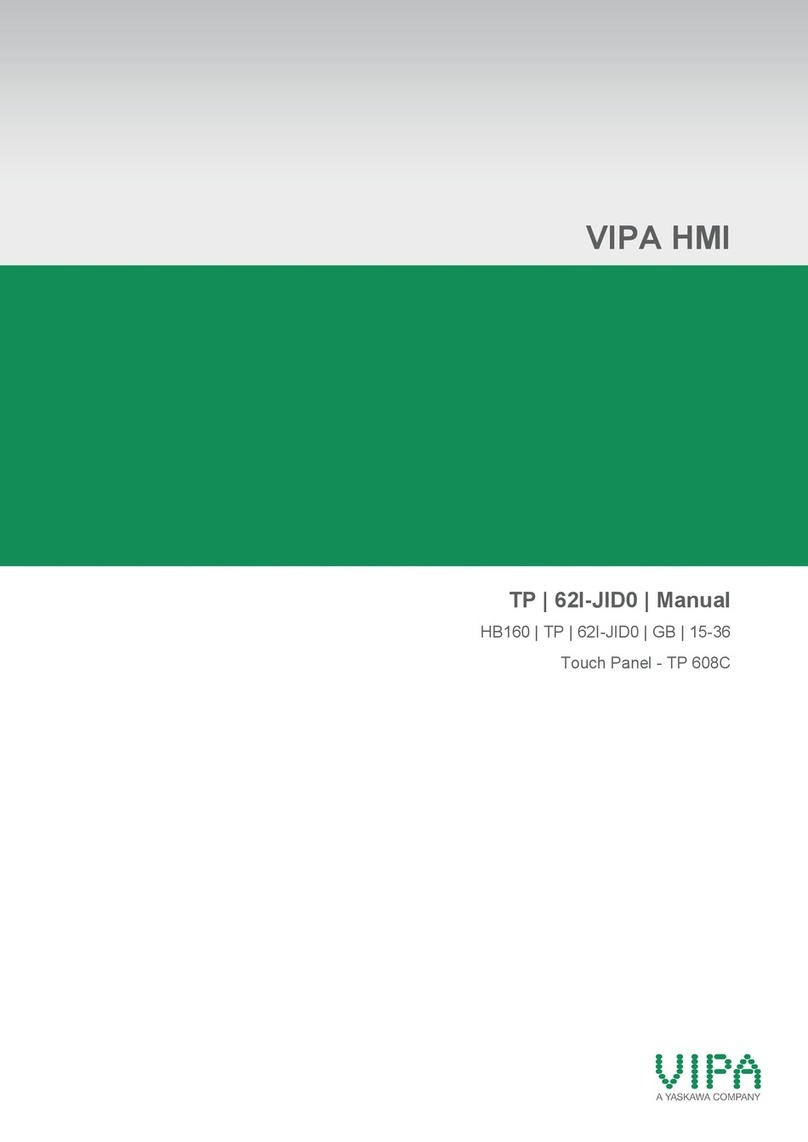 YASKAWA VIPA HMI TP 62I-JID0 manual