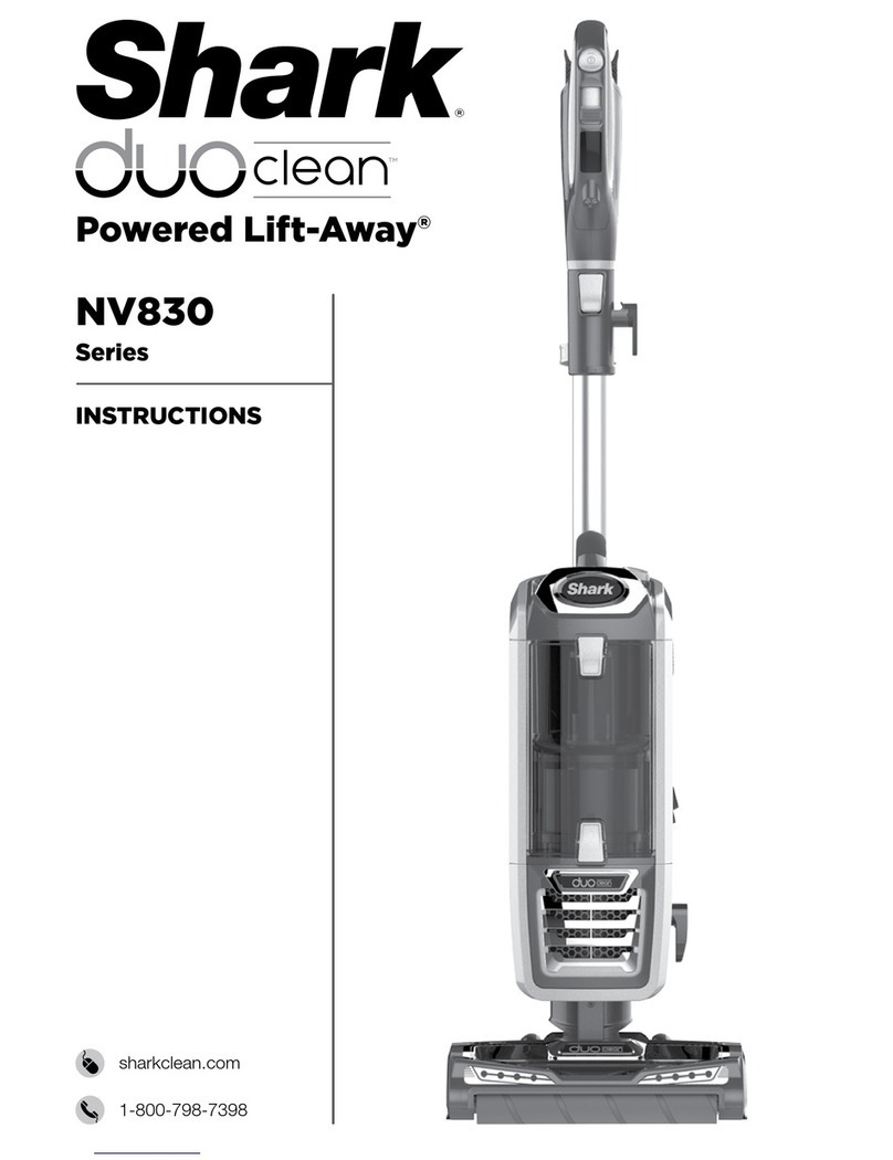 Shark duoclean Powered Lift-Away NV830 Series User manual Shark duoclean Powered Lift-Away NV830 Series User manual