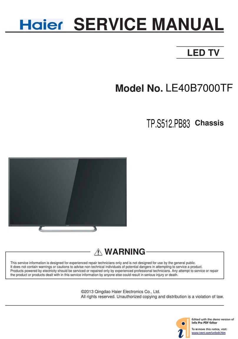 Haier LE40B7000TF User manual Haier LE40B7000TF User manual