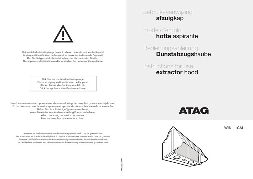 Atag WI6111CM User manual Atag WI6111CM User manual