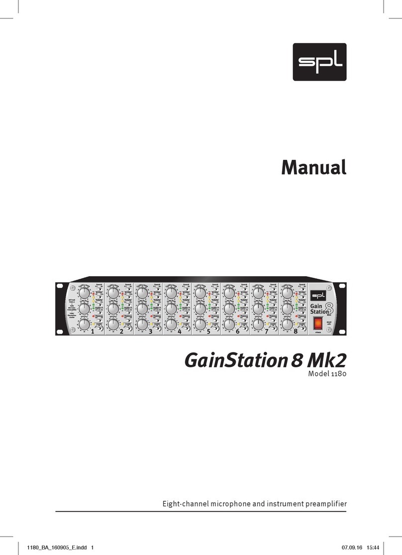 SPL GainStation 8 Mk2 User manual