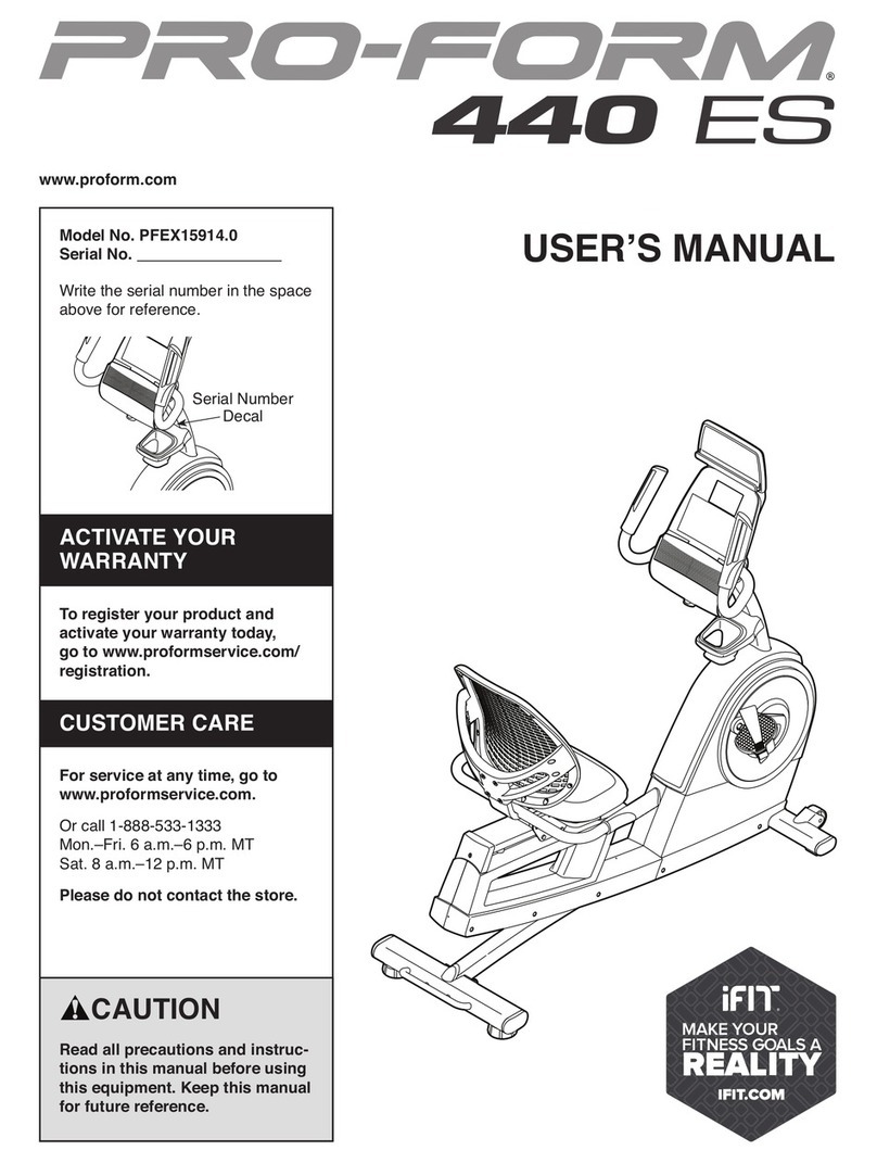 Pro-Form PFEX15914.0 User manual