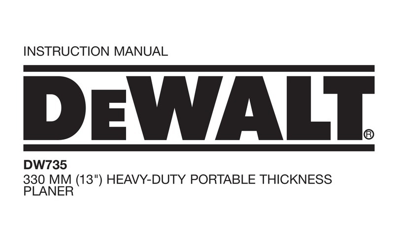 DeWalt DW735 User manual
