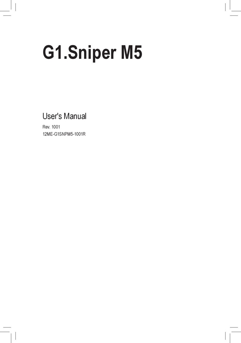 GIGA-BYTE TECHNOLOGY G1.Sniper M5 User manual