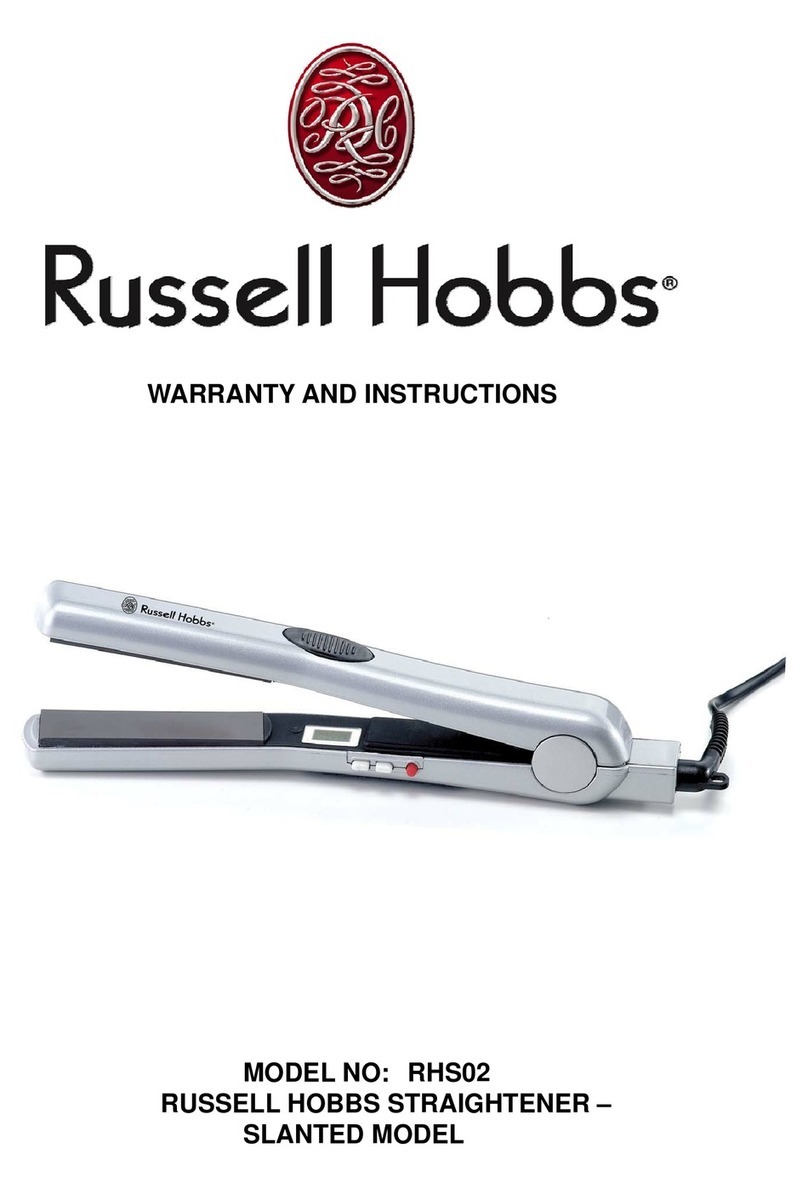 Russell Hobbs RHS02 Warranty and instructions