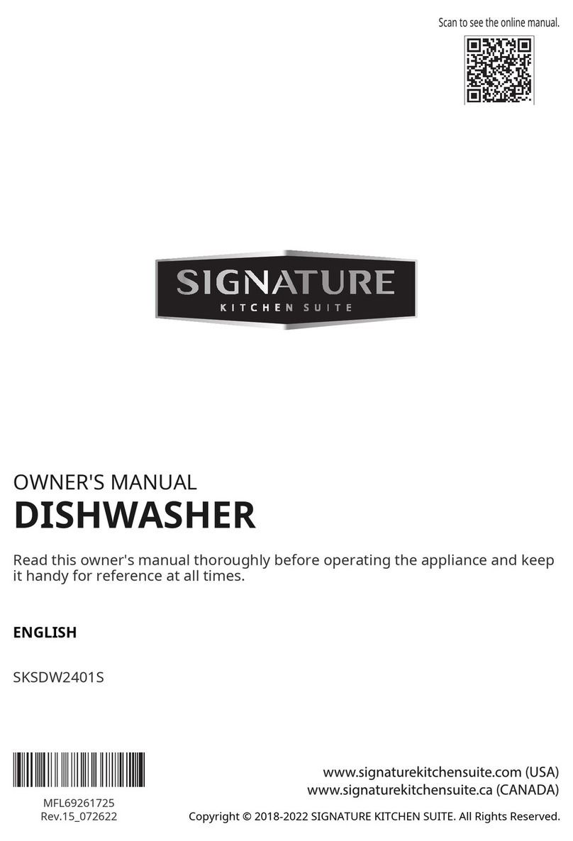 Signature Kitchen Suite SKSDW2401S owner's manual