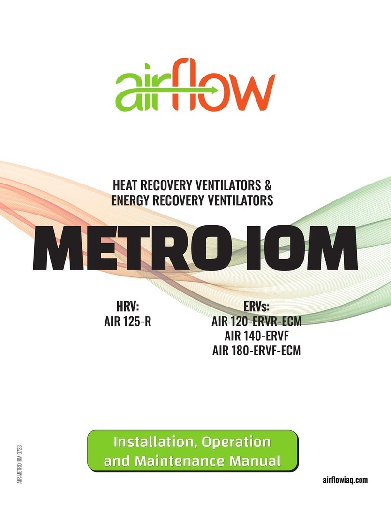 Airflow AIR 125-R Installation, operation and maintenance manual