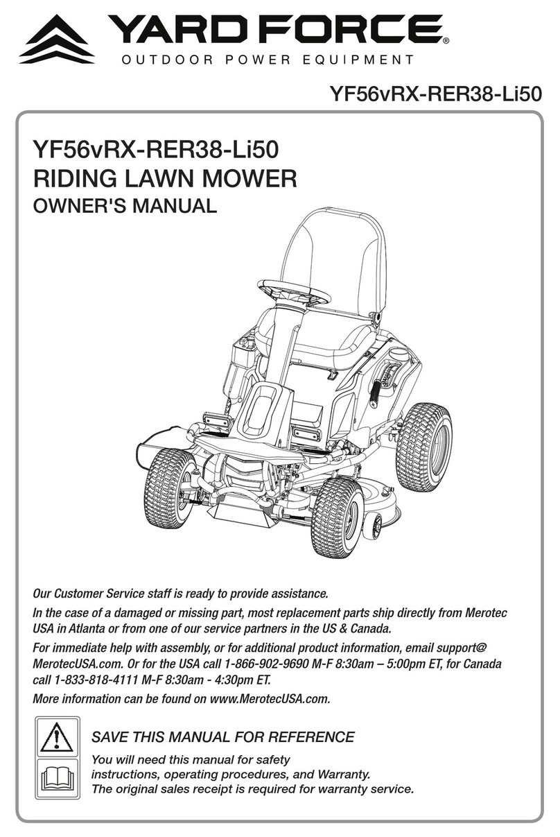 Yard force YF56vRX-RER38-Li50 User manual