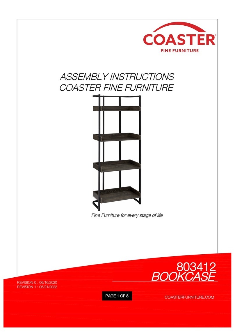 Coaster Eugene 803412 Assembly instructions Coaster Eugene 803412 Assembly instructions