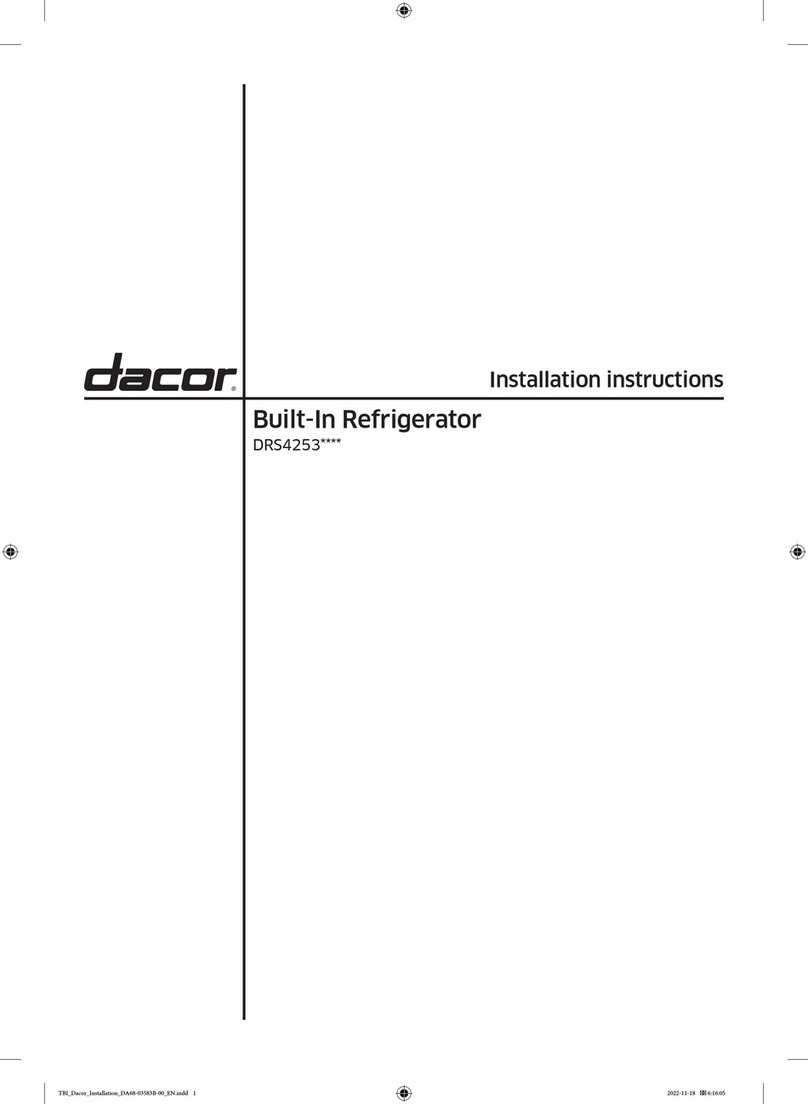 Dacor DRS4253 Series User manual
