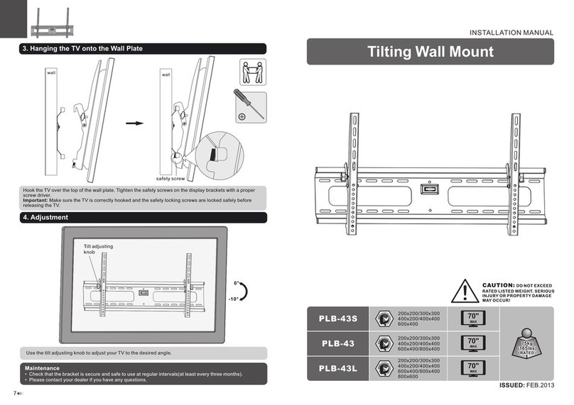 AllMounts PLB-43S User manual