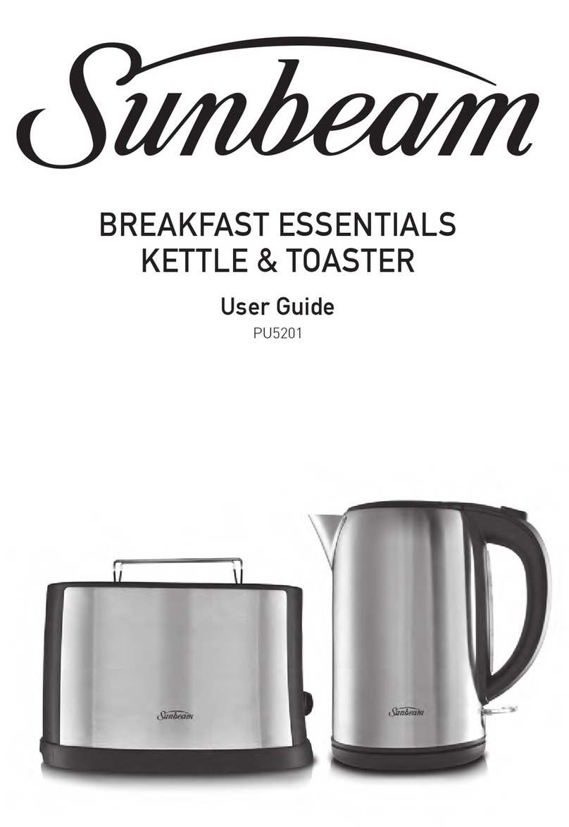 Sunbeam BREAKFAST ESSENTIALS PU5201 user guide