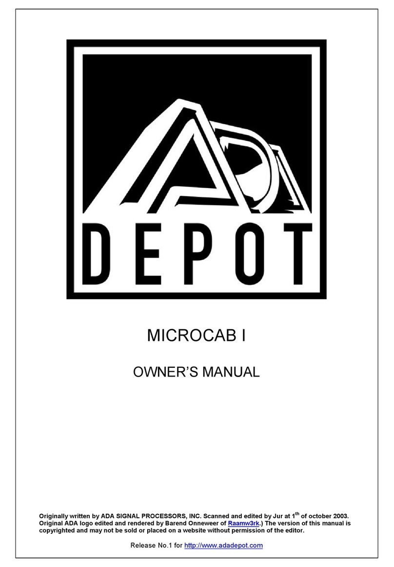 A/DA MICROCAB I owner's manual