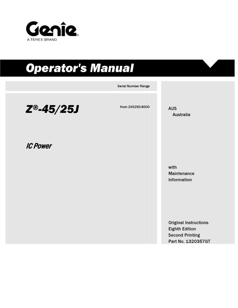 Terex Genie Z-45/25J Bi-Energy Operator's manual
