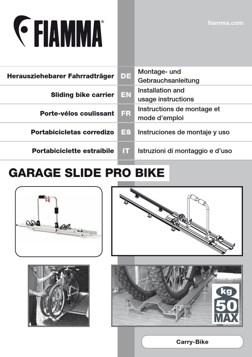 Fiamma GARAGE SLIDE PRO BIKE Setup guide