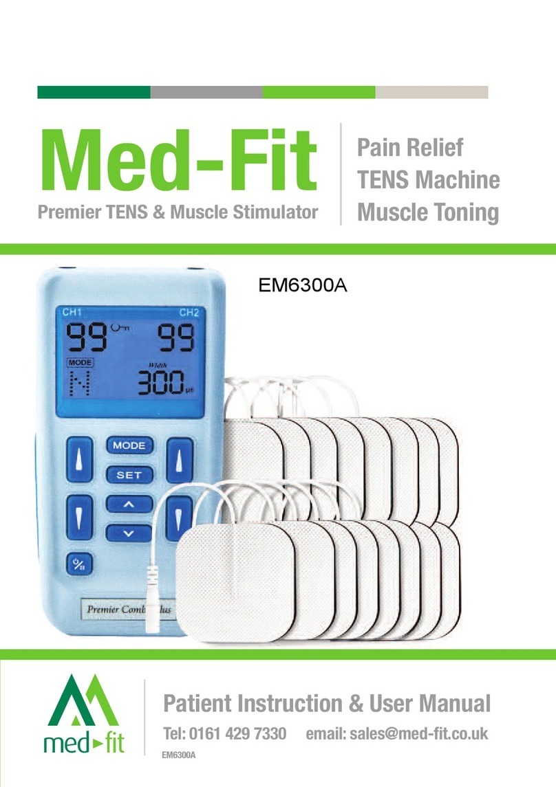Med-Fit EM6300A Patient Instruction & User Manual