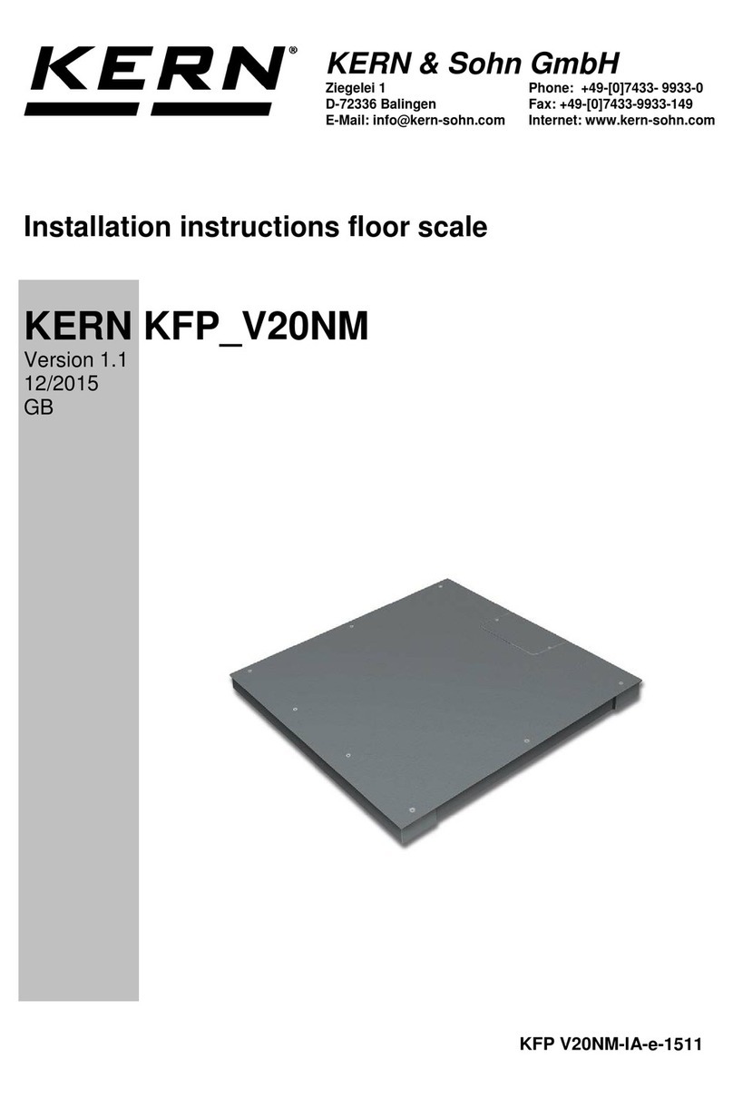 KERN KFP-V20NM User manual