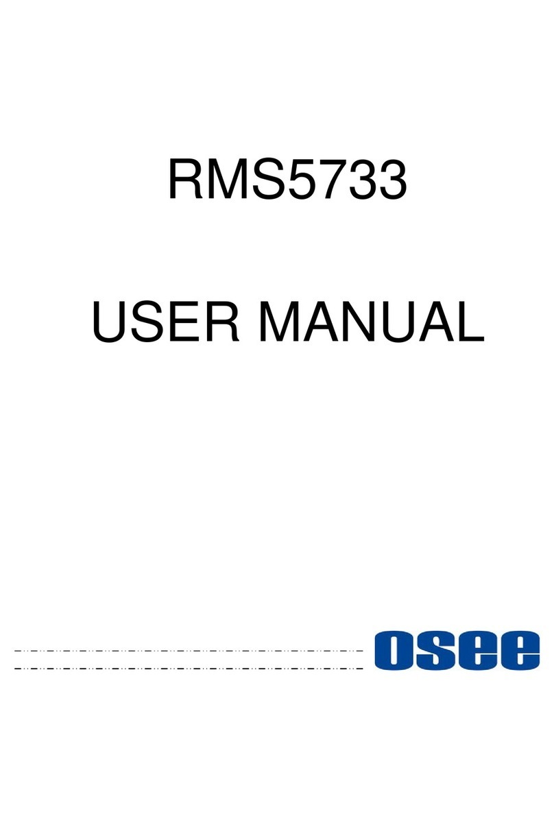 OSEE RMS5733 User manual OSEE RMS5733 User manual