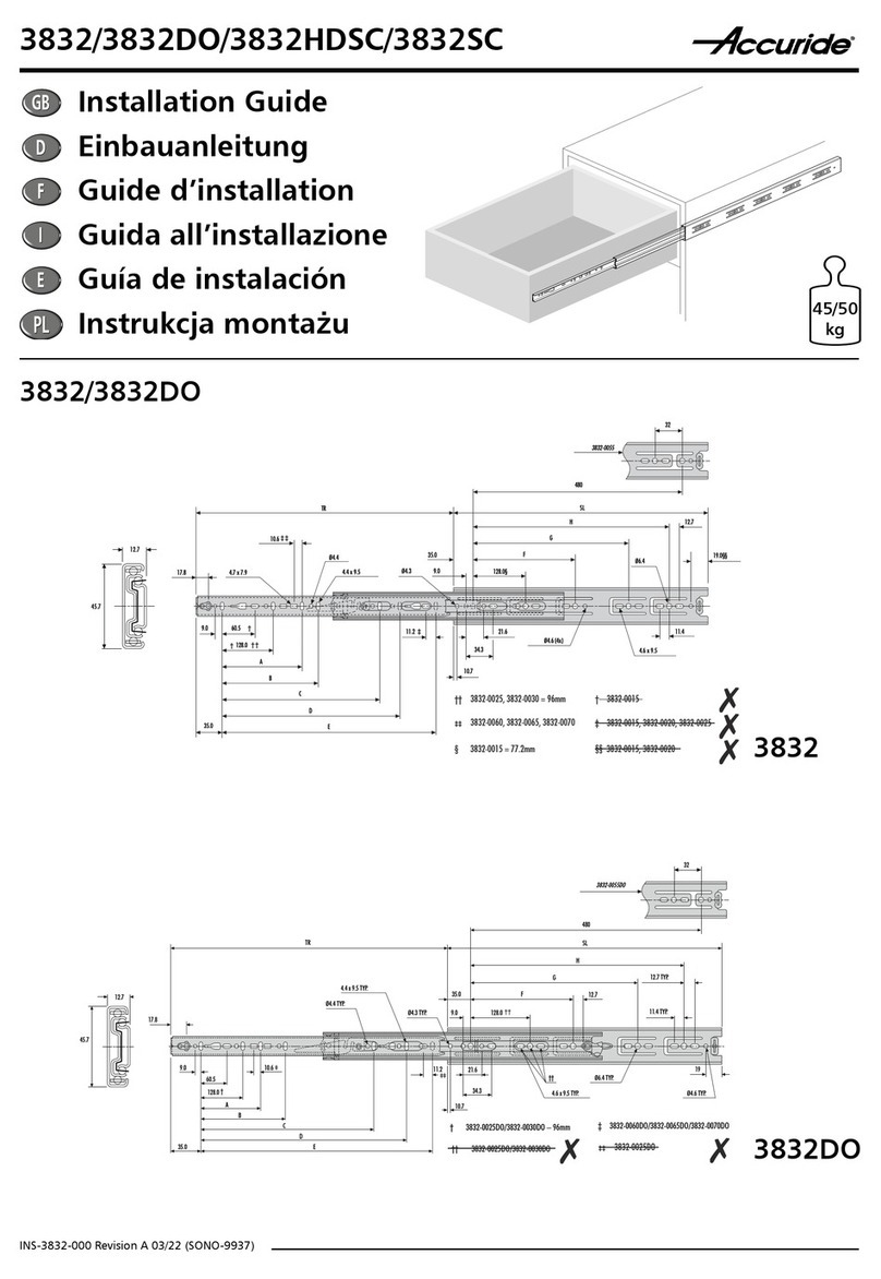 Accuride 3832 installation guide