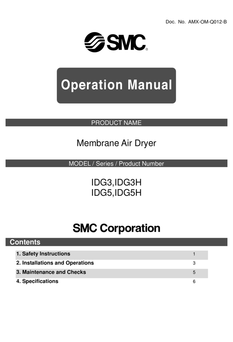 SMC Corporation IDG3 Operation manual
