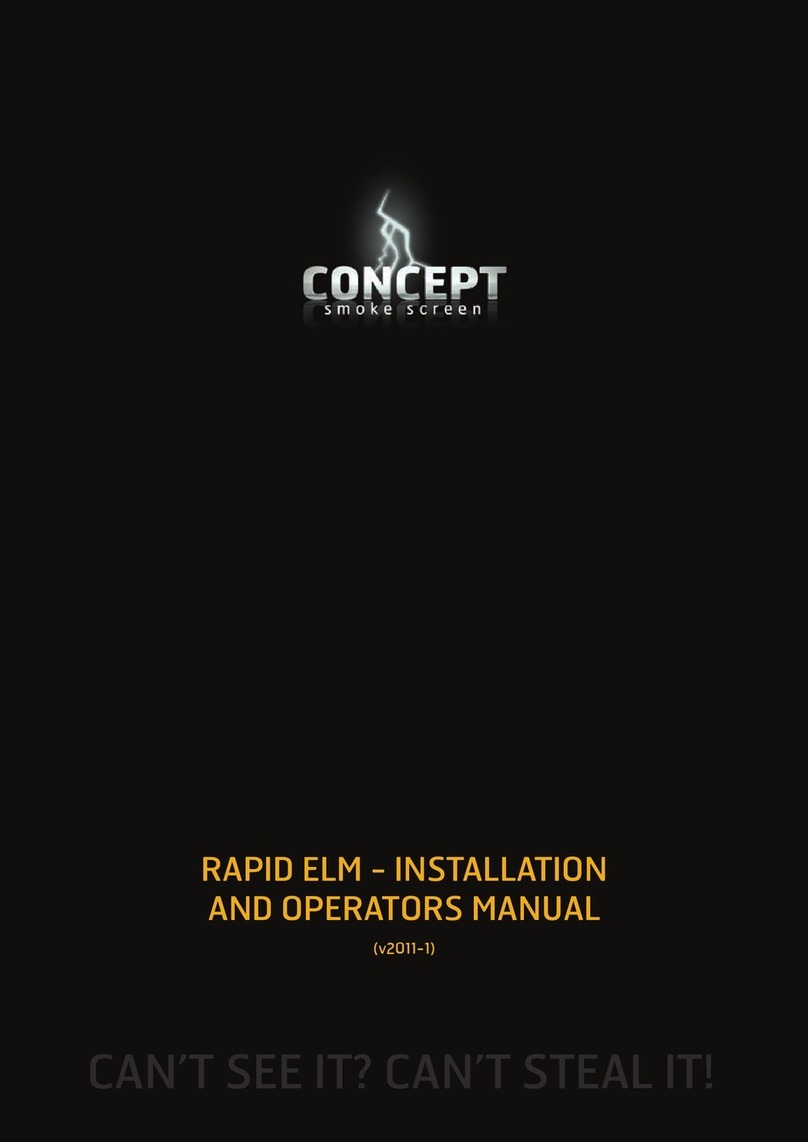 Concept Smoke Screen Rapid ELM Installation and operator's manual
