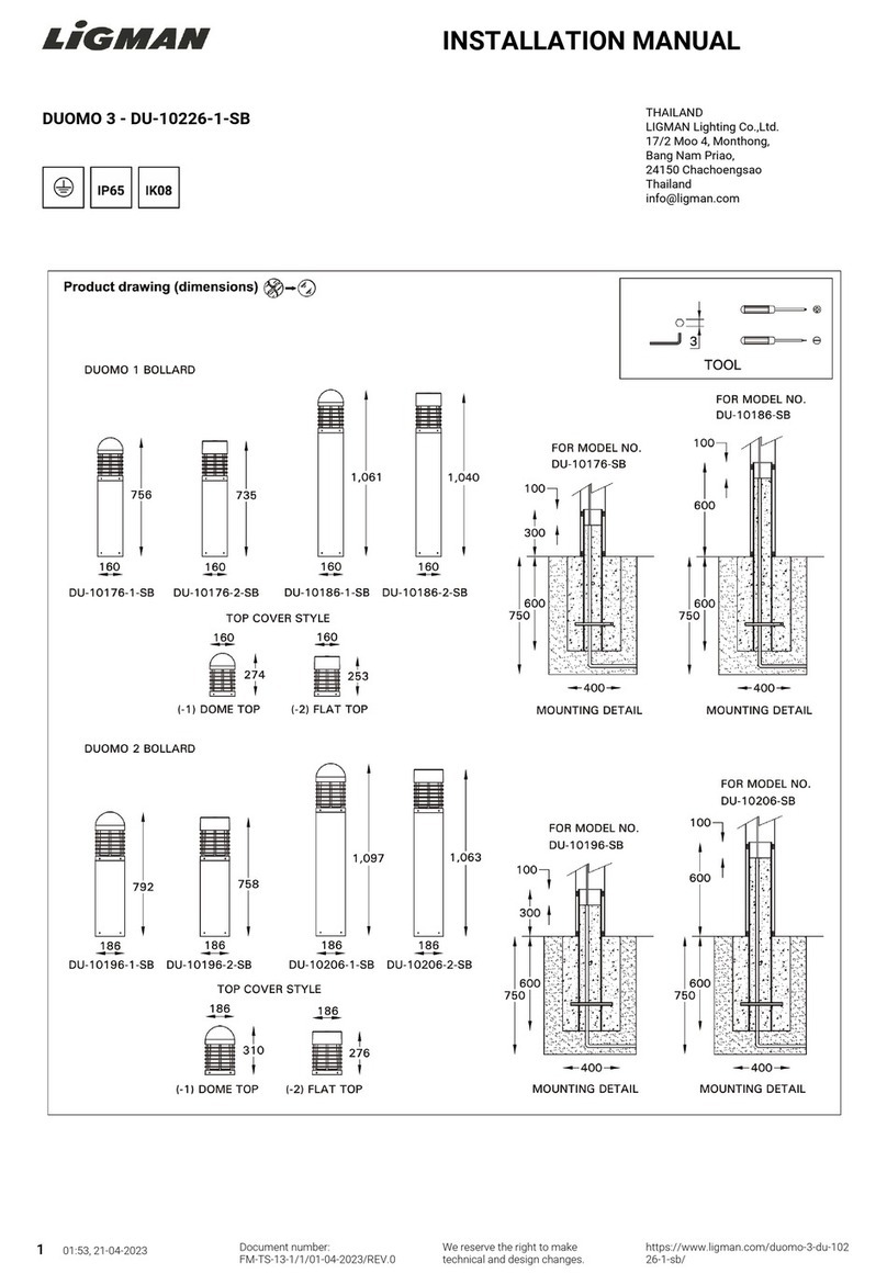 LIGMAN DUOMO 3 User manual