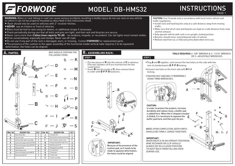 FORWODE DB-HMS32 instructions