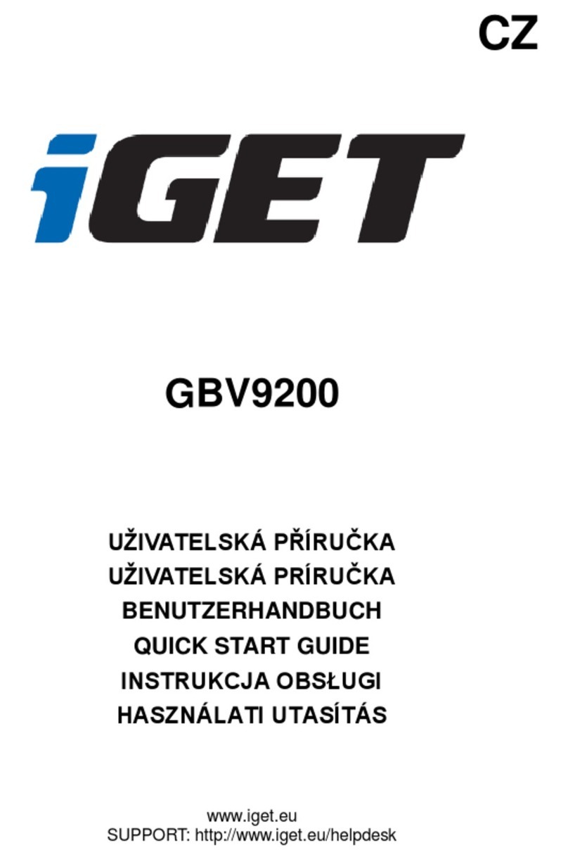 Iget GBV9200 User manual Iget GBV9200 User manual