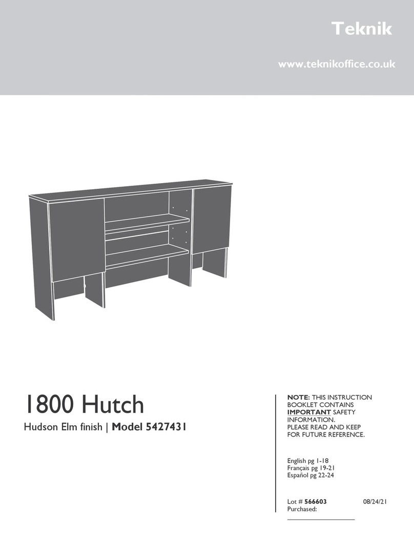 Teknik 1800 Hutch User manual Teknik 1800 Hutch User manual