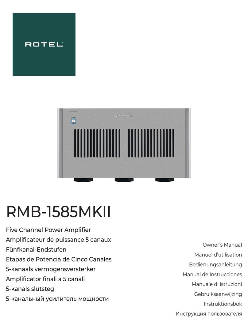 Rotel RMB-1585MKII User manual