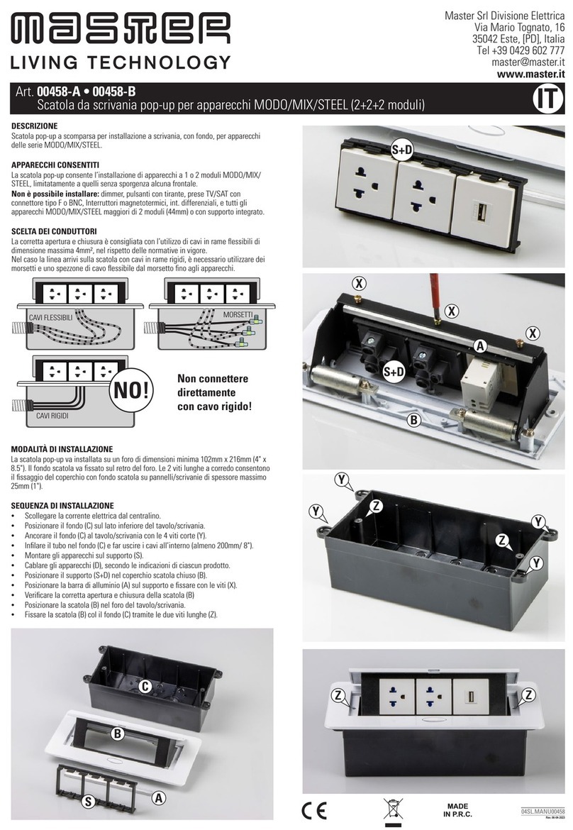 Master 00458-A quick start guide
