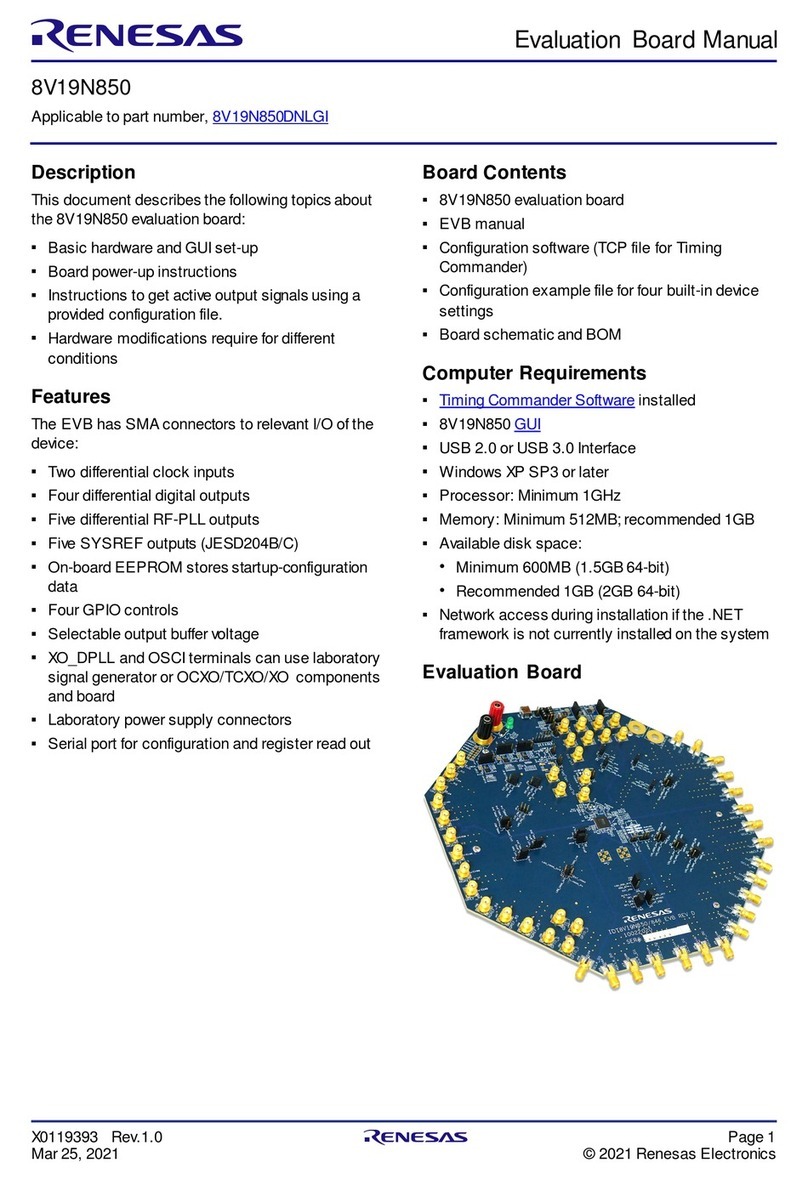 Renesas 8V19N850 User manual