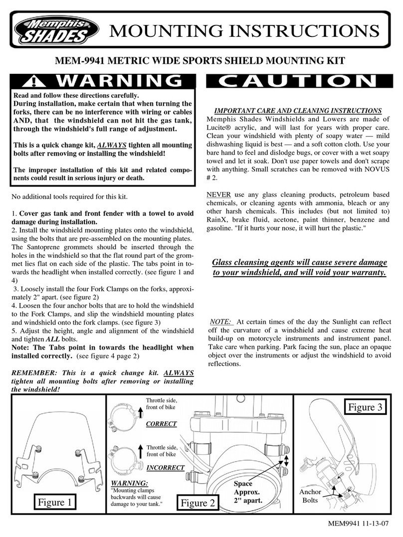 Memphis Shades MEM-9941 Mounting instructions