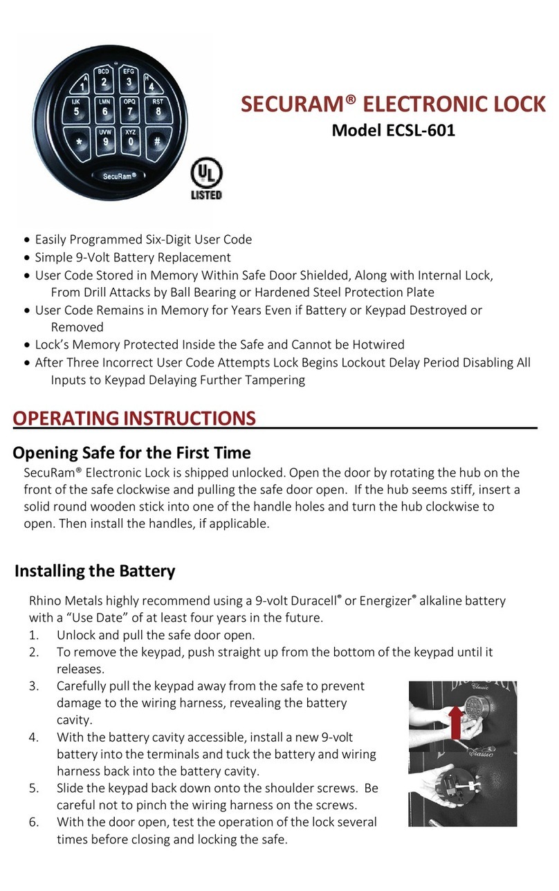 Securam ECSL-601 User manual