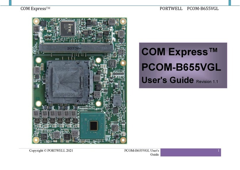 Portwell COM Express PCOM-B655VGL user guide