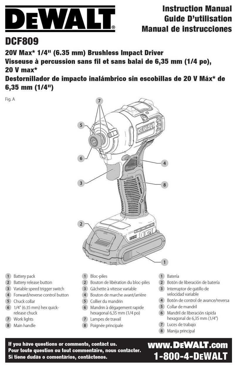 DeWalt DCF809 instruction manual