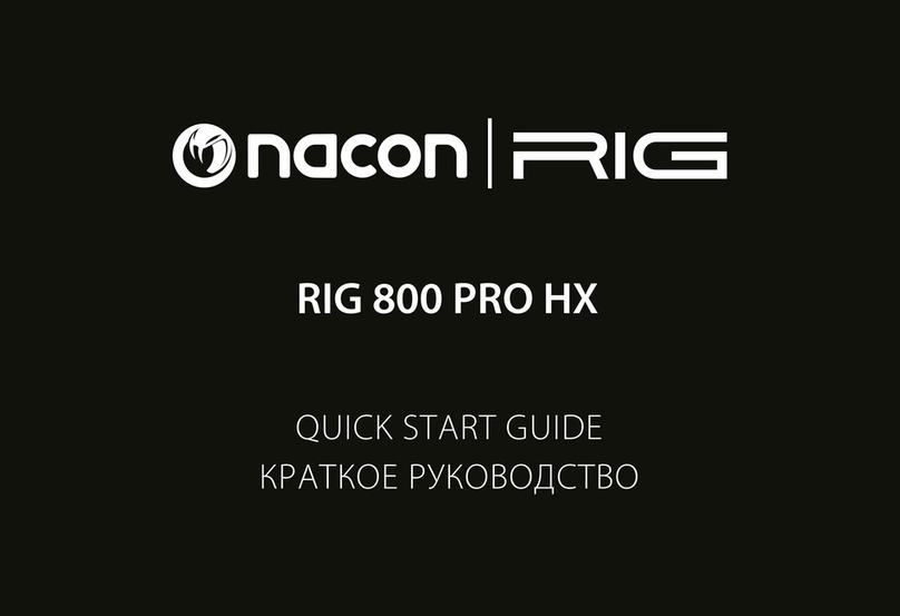 Nacon RIG 800 PRO HX quick start guide