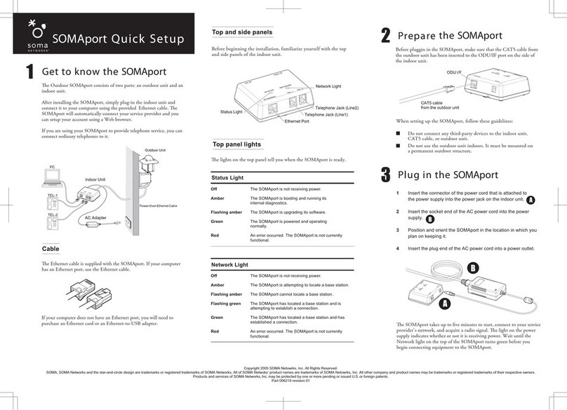 Soma Networks SOMAport Quick setup